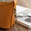 Johnature Versatile Simple Genuine Leather Women Chain Bag Natural Soft Cowhide Solid Color Shoulder & Crossbody Bags