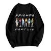 Women's And Men's Unisex Fashion Casual Long-sleeved Loose Printed Round Neck Pullover Hoodie Sweatshirt