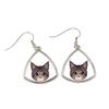 Maine Coon - Elegant Metal Earrings As a Gift from the Brand