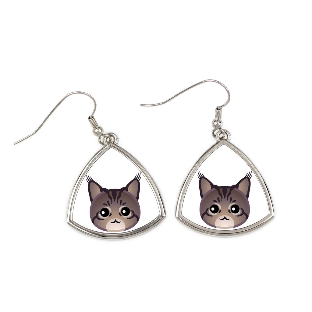 Maine Coon - eleganti orecchini in metallo come regalo dal marchio Art-Dog