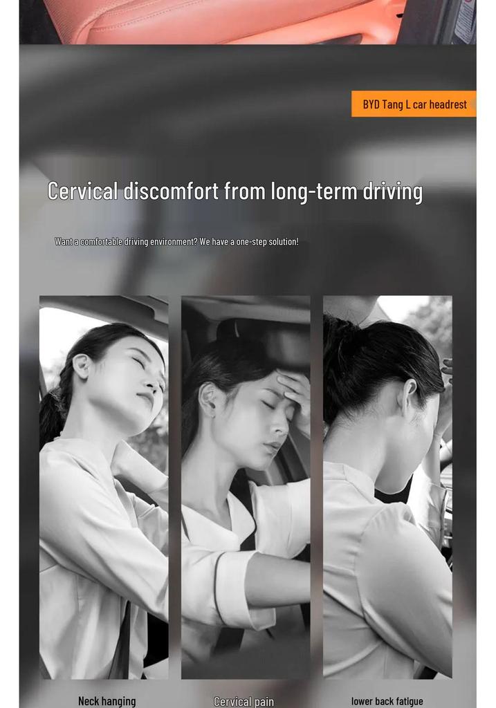 BYD Tang DMi Car Headrest and Lumbar Support Pillow Set