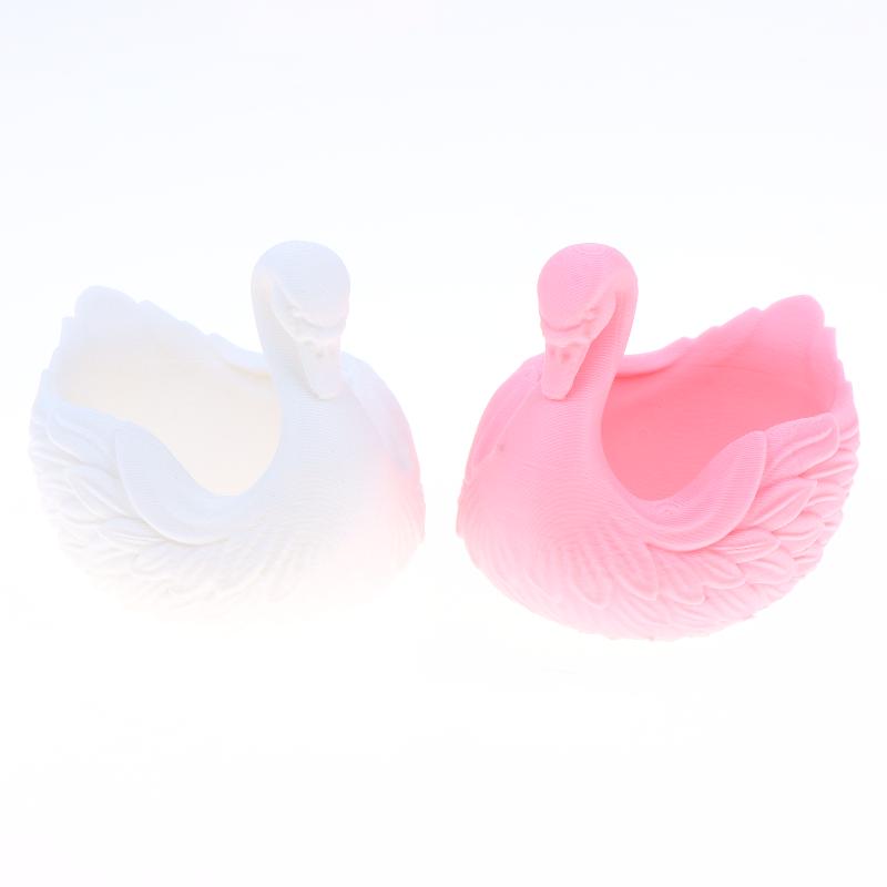 Swan Shaped Key Holder Bowl Swan-Shaped Storage Tray Elegant Swan Organizer Key Wallet Holder Succulents Plant Pot Desktop Tray