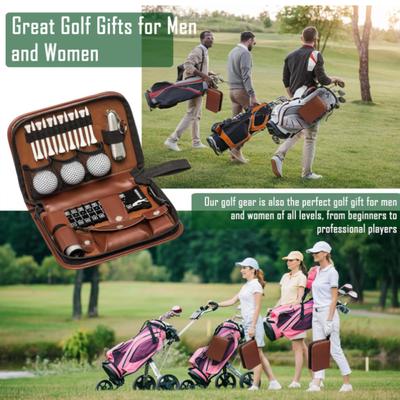 Golf Werkzeugset, Outdoor-Sport Golftasche, Golf Spikes, Scorekarte, Multifunktionale Aufbewahrungstasche