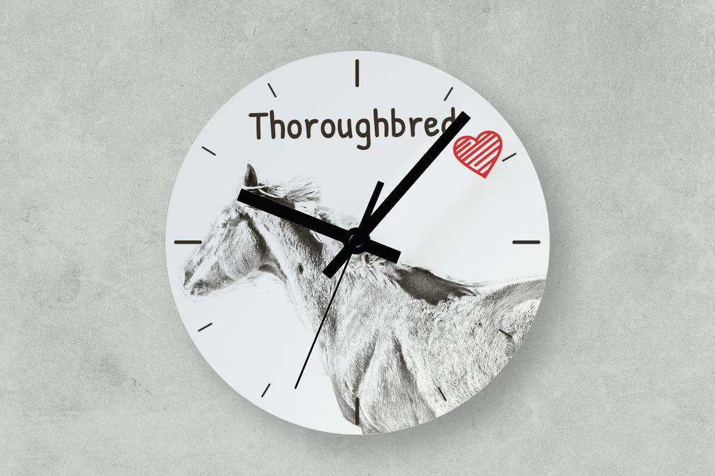 Thoroughbred – Wall clock with a horse, shelf clock with a print | Art-Dog