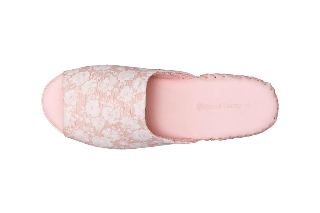 Pansy 9418 Jacquard Floral Indoor Size L Women's Shoes, Pink,
