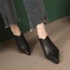 New Women's High Heels Bare Boots Pointed Toe Thin Heels Winter Shoes Black Elastic Band Booties Slip on Boots