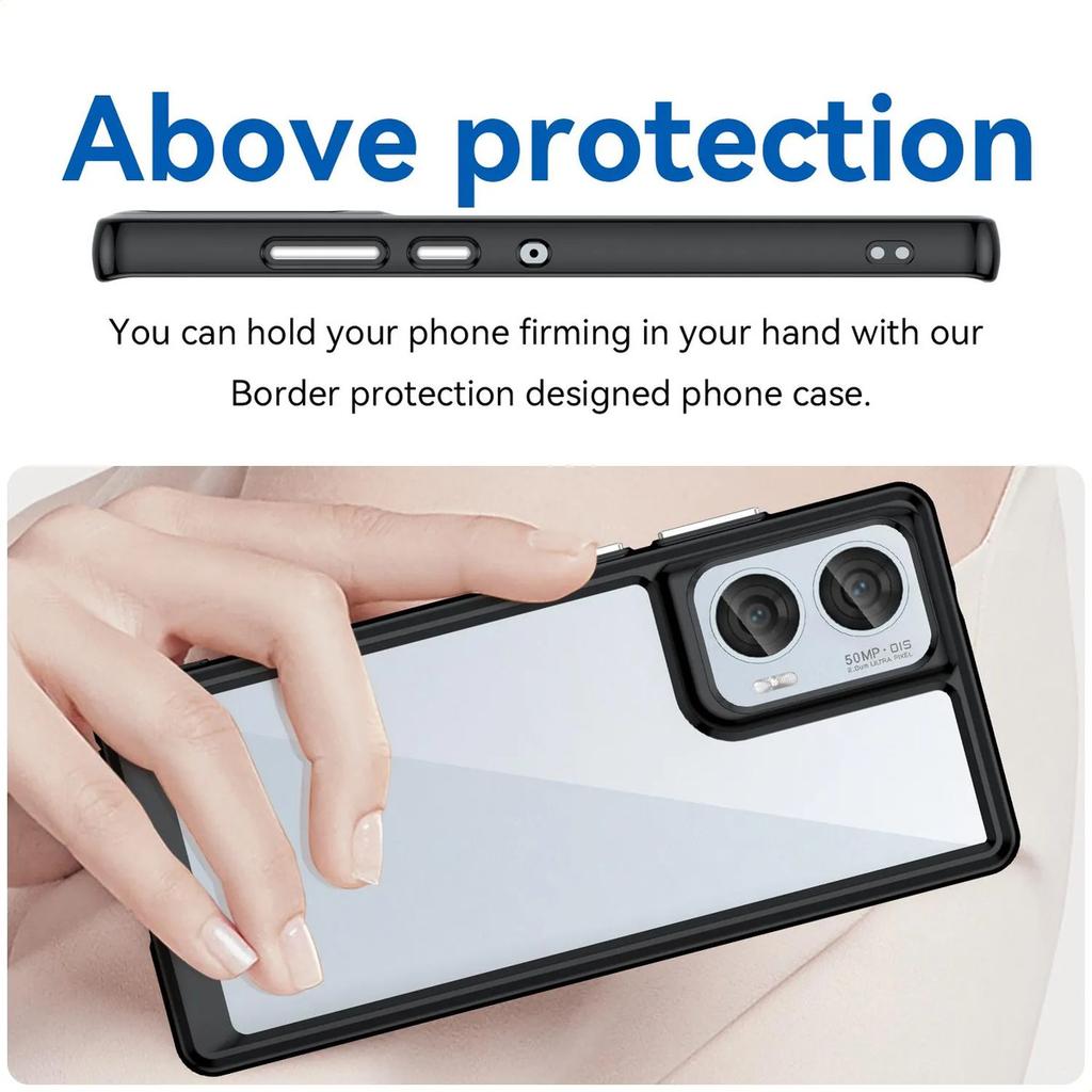 Phone Case For Motorola Moto Edge 50 Fusion , Clear Transparent Phone Case Cover For Motorola Moto Edge 50 Fusion