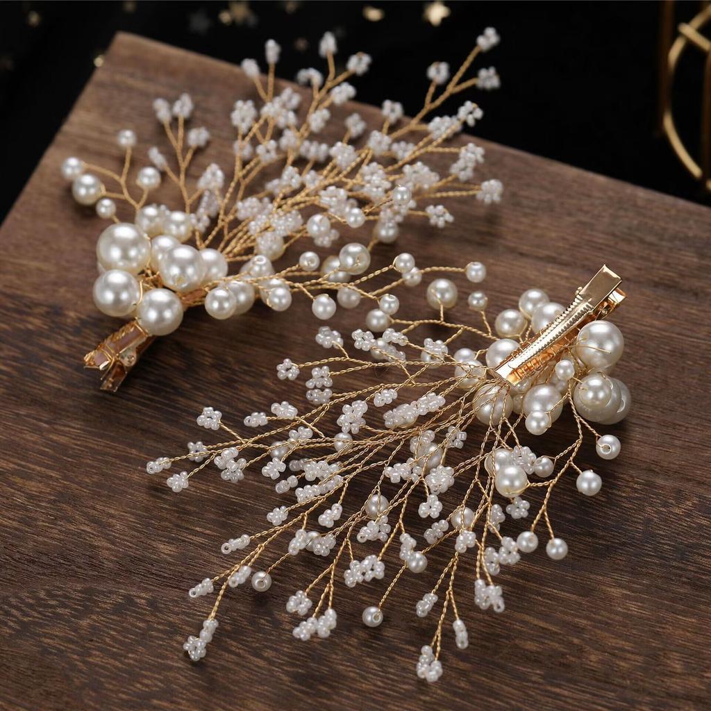 New Pearl Mori Tiara Accessories Super Fairy Hairpin Set Simple Atmospheric Pearl Pin Hair Accessories