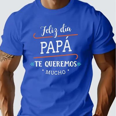 New Summer Men's Fashion T-shirt Personality Round Letters Printed Men's T-shirt Top
