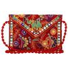 Bolsas de Mão para Mulheres Jaipuri Rajasthani Bordado Feito à Mão Trabalho com Espelhos Bolsas Transversais Elegantes para Mulheres Bolsas Transversais para Senhoras e Meninas - 22X16 Cm