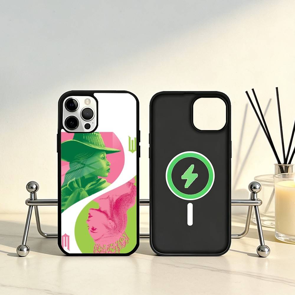 W-Wicked Musical Phone Case For iPhone17,16,15,14,13,12,11 Plus,Pro Max Magnetic For Magsafe Wireless Charging
