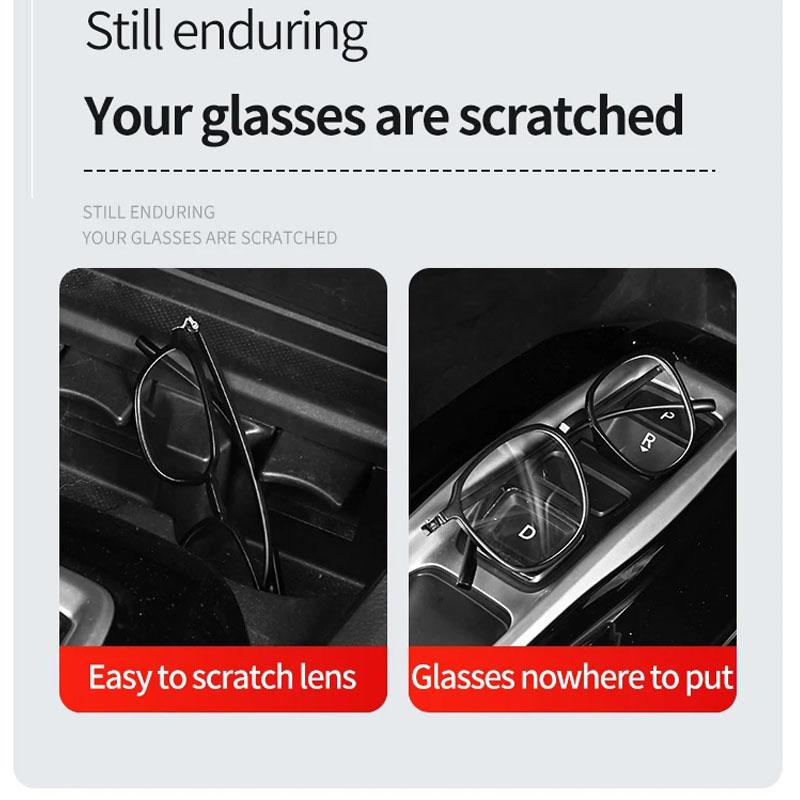 Auto-Brillenbox Tragbarer Auto-Sonnenbrillenhalter Halter für Autofahrer-Brillen Brillenetui Sonnenblende Multifunktionale Aufbewahrungsbox