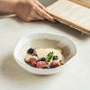 Irregular Ice Crack Glaze Tableware Japanese Fruit Salad Bowl Retro Dessert Bowl Vegetable Bowl Household One Person Food Noodle Bowl