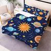 Comforter 3D Cartoon Bedding Set Cosmic Planet With 1-2 Twin Queen Size For Kids Birthday Gifts