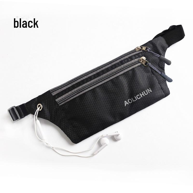 Сумка-пояс для фитнеса и бега унисекс Безопасный плотно прилегающий и многоцелевой Below 10L чёрный 729₽