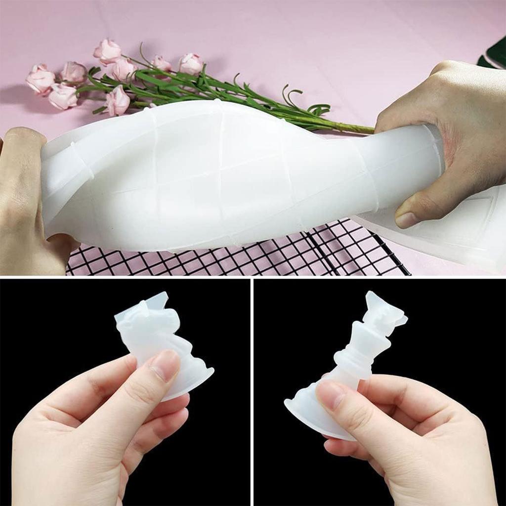 Multipurpose Chess Pieces Storage Holder Acrylic Display Stand for Silicone Chess Molds Practical Game Kit Accessories