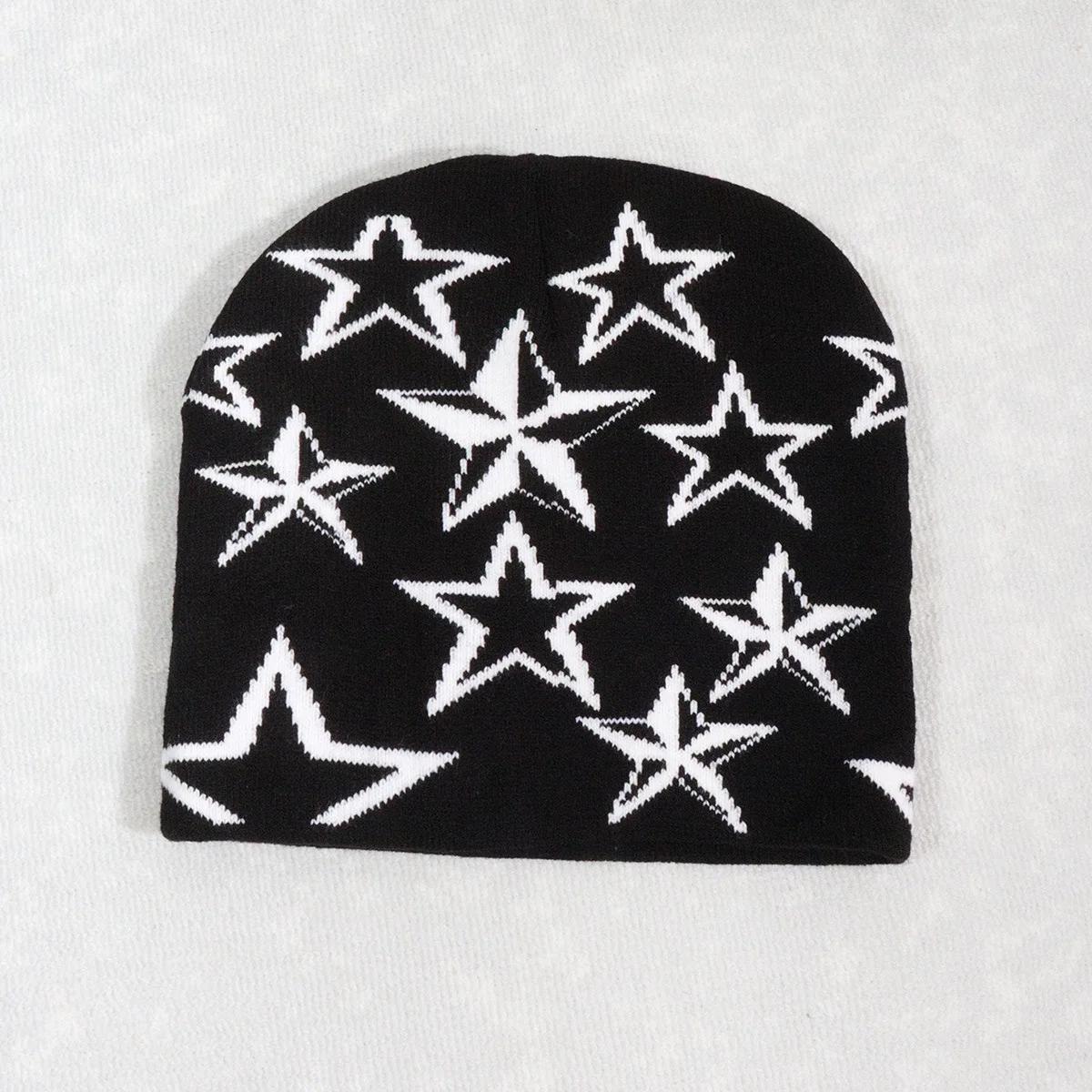 Neue Big Star Winter Warme Mütze Für Männer Frauen Gestrickte Wollmützen Beanies Skullie Herbst Winter Farben Gorros Schädel Kälteschutz Mütze