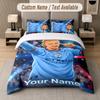 Custom Name Erling Haaland 3Pcs Duvet Cover Set Personalized Text Bedding Pillowcases Bedroom