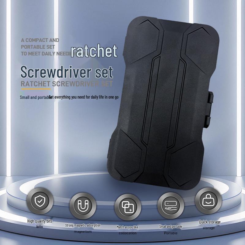 Multifunktionales 34-in-1 Knarrenschraubendreher-Set mit hochharten S2-Stahlbits