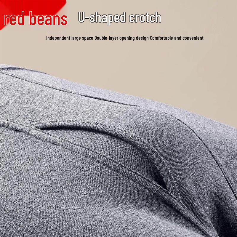 Men's 100% Combed Cotton Autumn Thermal Underwear Set - Round Neck Top & Bottoms