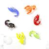 Floating Glass Marine Animal Aquarium Decor Mini Lobster Figurine Pendant Cute Shrimp Ornament for Fish Tank Decoration Supplies