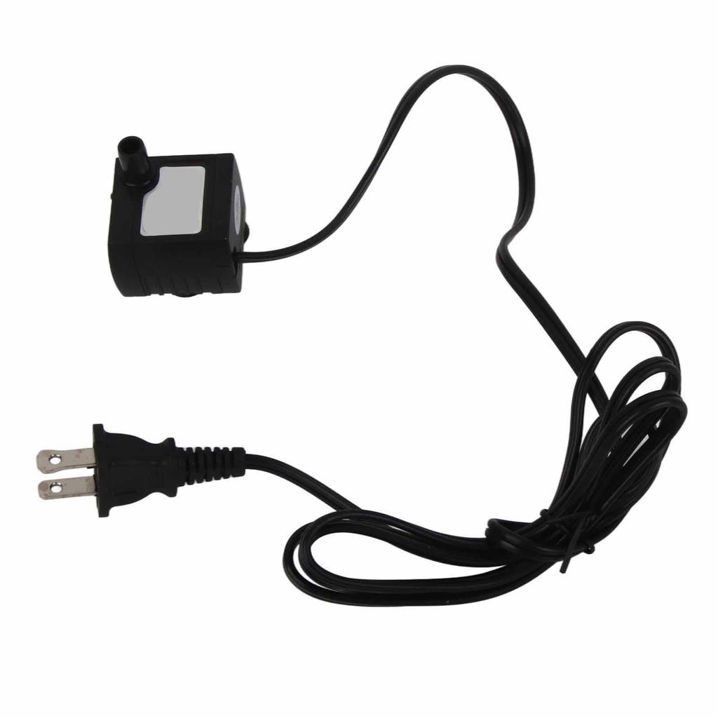 Pompe de Fontaine à Eau pour Animaux de Compagnie IPX8 Étanche Réglable Silencieuse Mini Pompe à Eau Submersible pour Chats