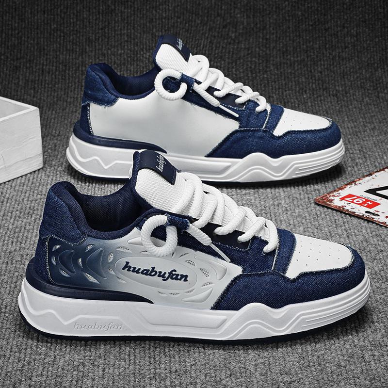 

New Fashion New Men s Fashion Casual Low Top Sports Shoes Students Thick Sole Comfortable Sneakers Boys Male Classic Breathable Basketball Shoes 46 синій