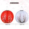 LED Solar Lantern 30cm Solar Power LED Plum Blossom Lights IP65 Waterproof Outdoor Solar Lanterns Nylon Colth for Garden Porch