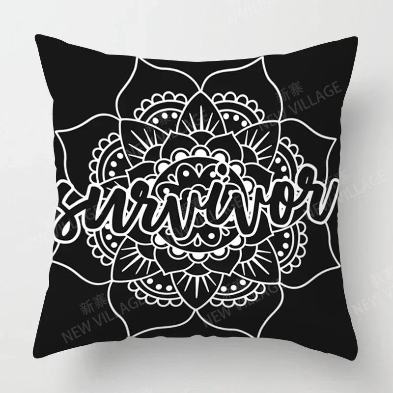 Fall Home Decor Autumn Living Room Throw Pillow Cover Sofa Boho Cushion Cover Mandala