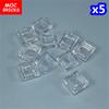 Non-Toxic 50Pcs/Lot Moc Bricks Transparent Clear Plate Block 1X1 1X2 1X4 1X6 02426 4070 Educational Building Blocks Kids Toys