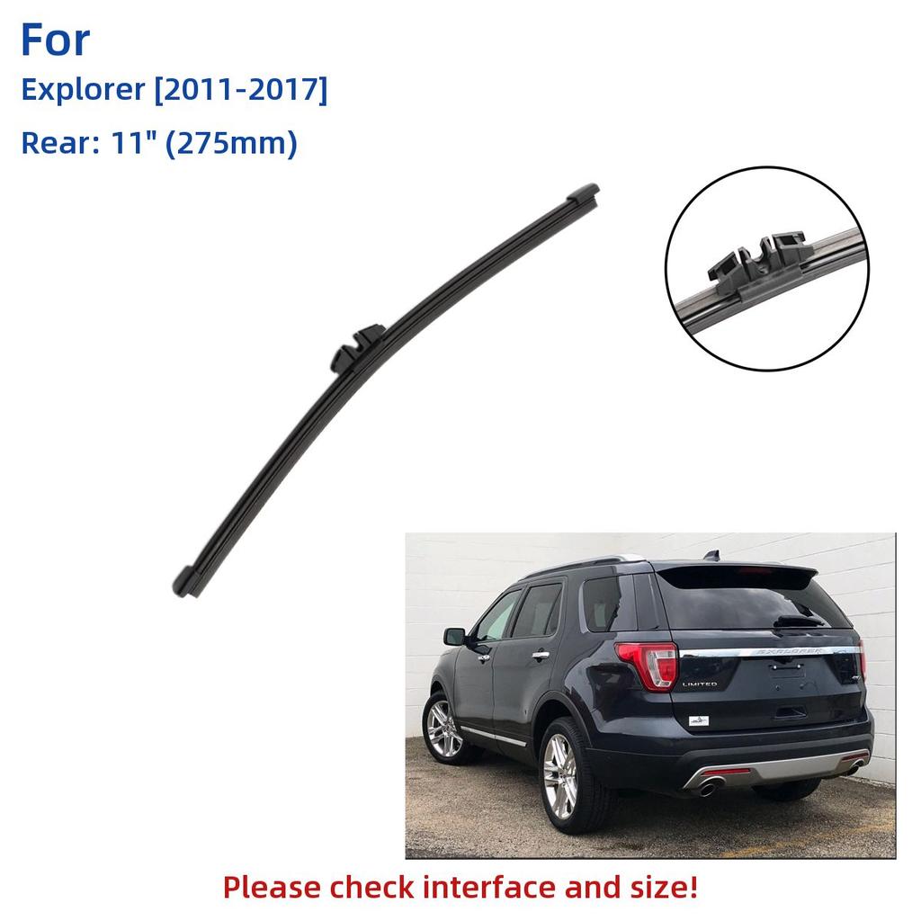 3 sztuk dla Ford Explorer 2011-2017 26 "22" 11 "przednie tylne pióra wycieraczek szyby przedniej szyby nóż do okien akcesoria 2012 2013 2014 2015 2016 2017