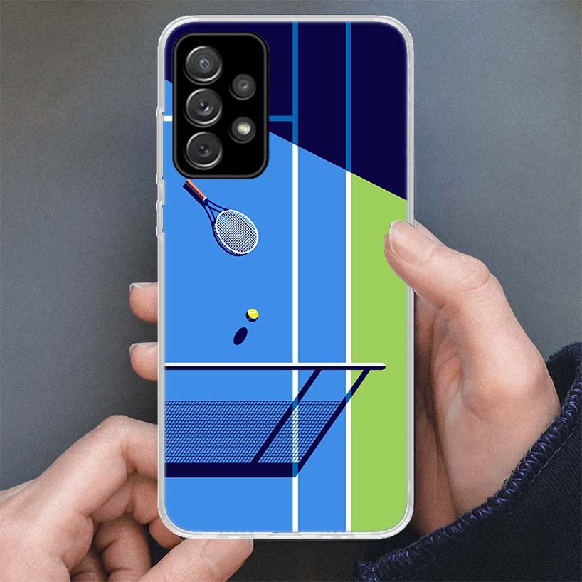 Tennis Sport Phone Case For Samsung Galaxy A16 A56 A15 A55 A14 A54 A13 A53 A36 A35 A34 A33 A26 A25 A24 A23 A05S A04S A03S A15 A5