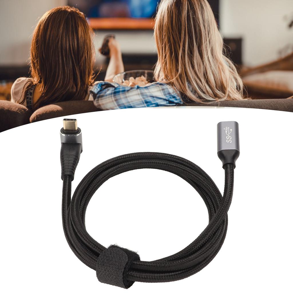 USB C 3.2 Male to Female Cable PD100W Fast Charging 10Gbps 4K At 60Hz USB C Charging Cable for Game Consoles