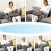 Reading Pillow Arm Rest Pillow. Laptop Support Space Saving. with Side Pocket. Comfort for Bedroom