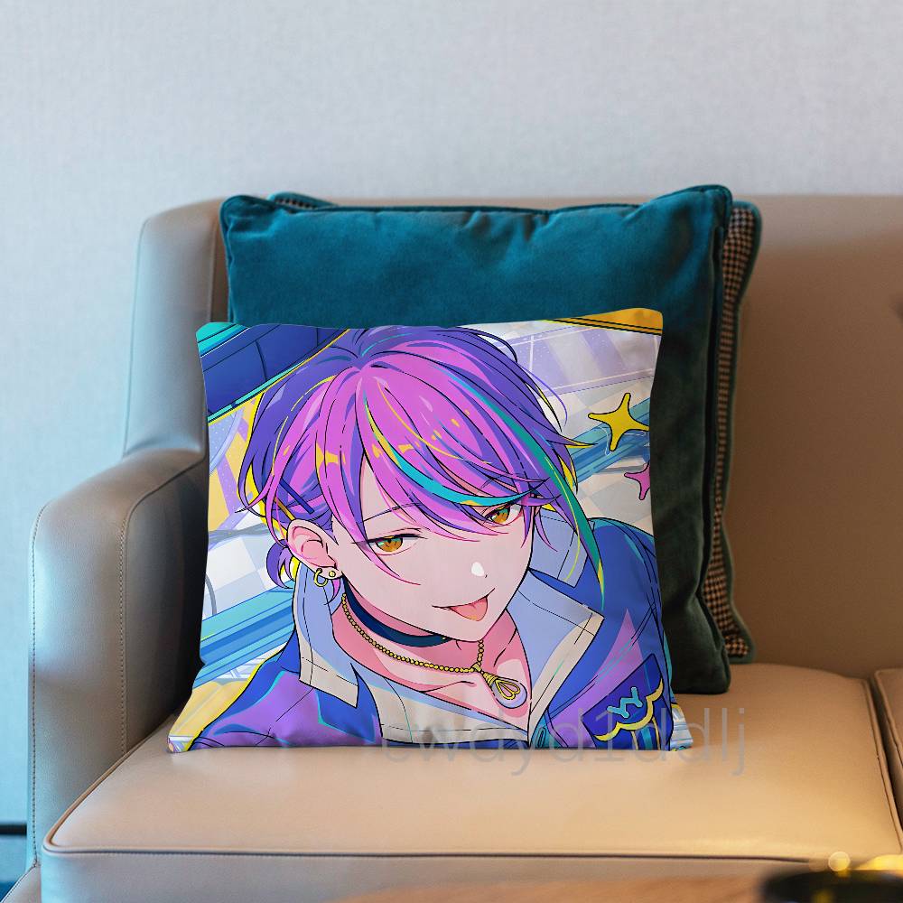 Project SEKAI Rui Kamishiro Pillow Case Short Plush Sofa Decorative Gift Home Double-sided Printing Cushio
