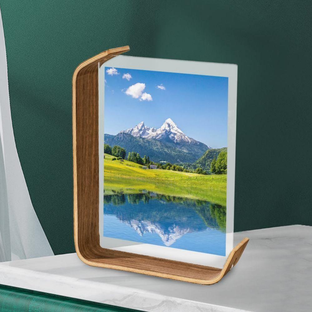 Clear Acrylic Photo Frame DIY Picture Display Frame Double-side Photo Frame Photo Decor