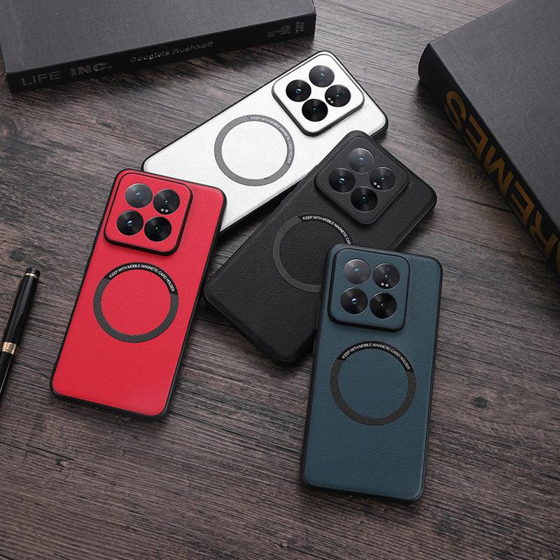 Applicable to Redmi A3 mobile phone case note13 magnetic wireless charging K70 sticker all-inclusive Xiaomi 14Ultra protective case
