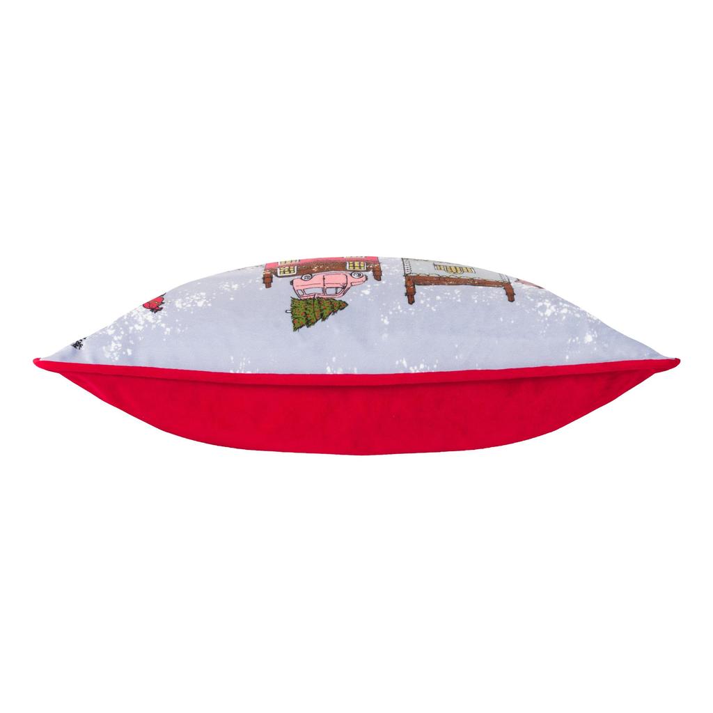 Furn Christmas Spirit Piped Velvet Cushion Cover