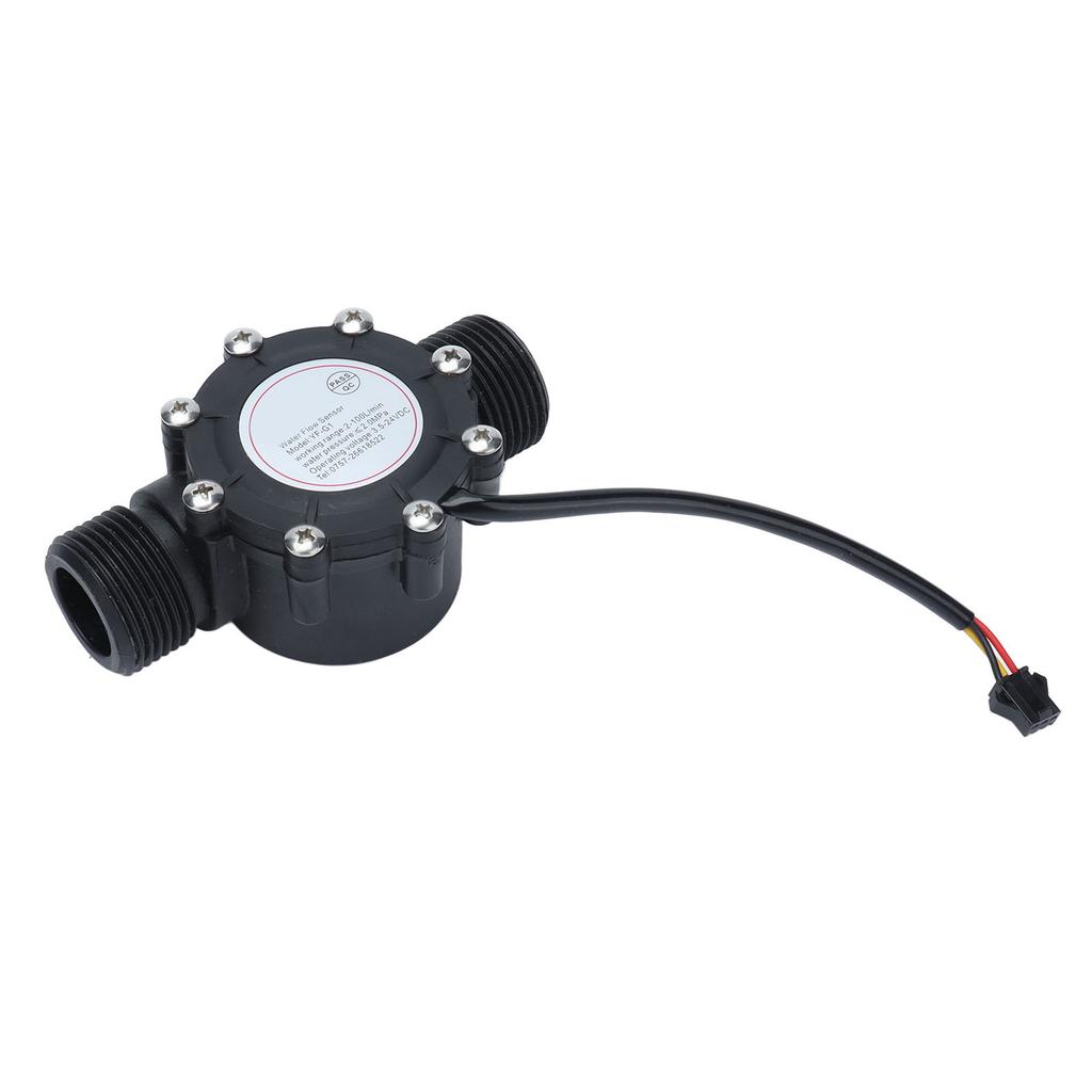 Water Flow Sensor Meter Flowmeter DN25 1.3in Nylon for Swimming Pool Pipe Water Works