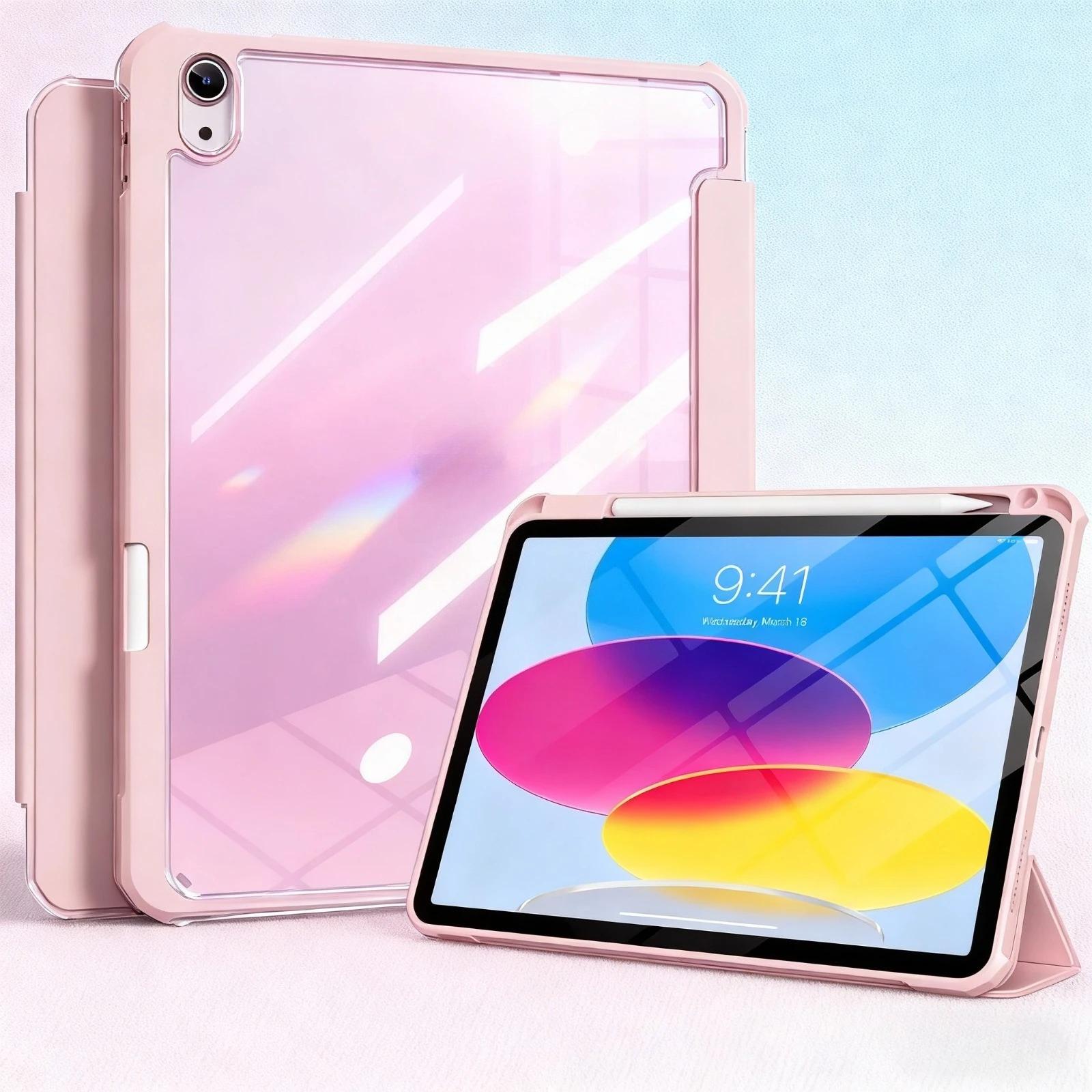 2025 New Clear Tablet Case for iPad Pro M5 11 13   Mini Air 7 6 5 4 11 10 th Generation m2 m3 10.2 inch Acrylic Shockproof Cover colore azzurro