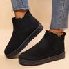 2025 Fleece-Lined Plus Size Women's Winter Slip-On Ankle Snow Boots