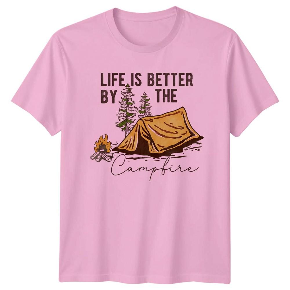 Life Is Better By The TShirt Wilderness Camping Birthday Gift For Him And Her