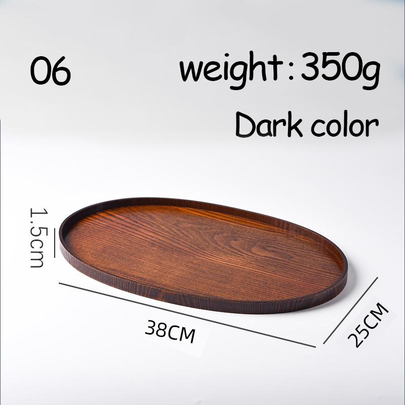Ovale Serviertabletts, Geschirr, Dessert, Tee, Untertasse, Untersetzer, Kaffee-Untersetzer, Holzteller, Aufbewahrung, Lebensmittel-Display, Home Hotel Decor