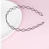 Double Layer Thin Metal Hair Hoop Spring Shape Men Hair Bands Fashion Wave Shape Headband  Daily
