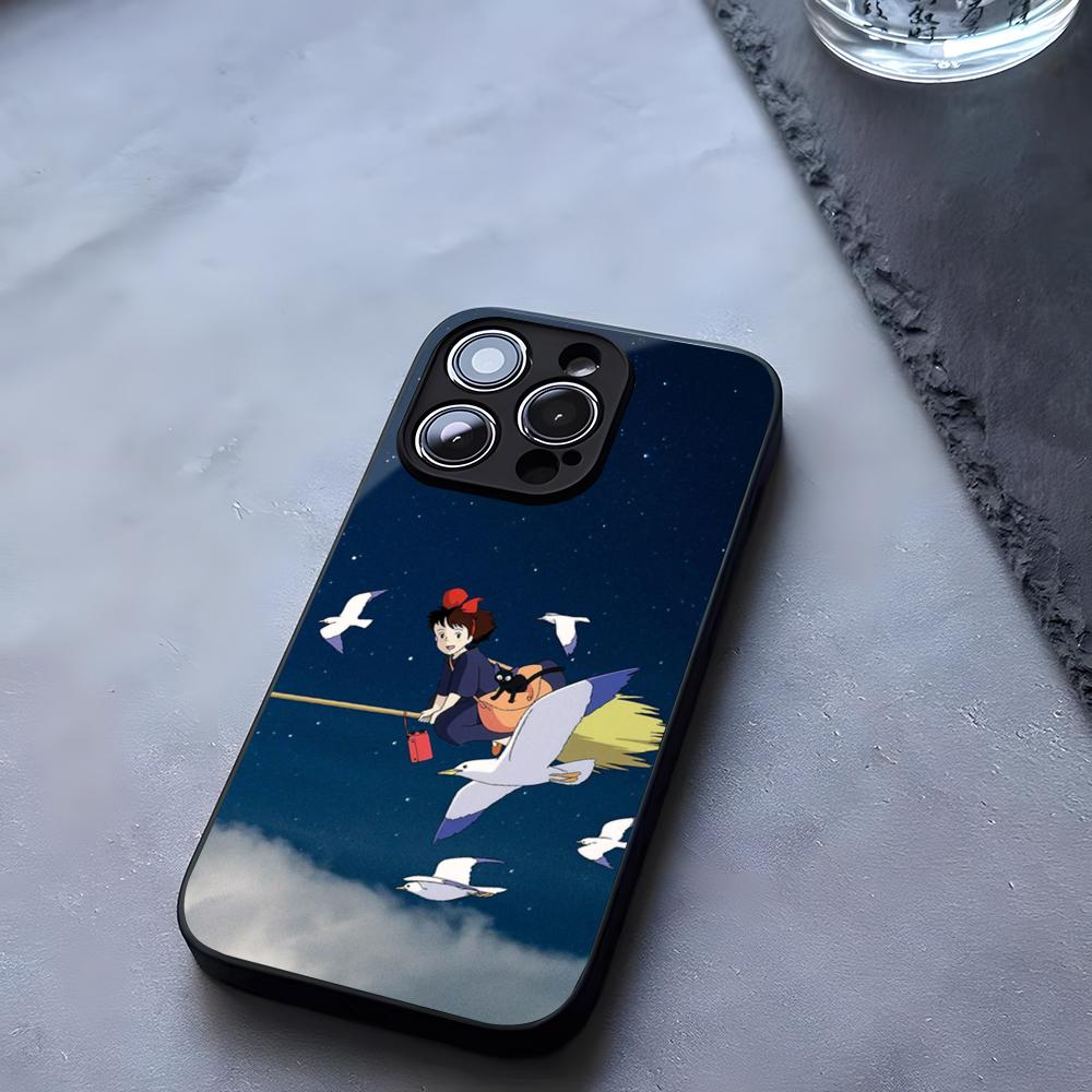 Anime Ki-Kiki Deliverys Service Phone Case Tempered Glass For IPhone 17 13 14 16 12 15 11 Pro Max Plus Mini X XR SE2020 Coque