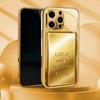 Zlatý Vzor Zlaté Zlaté Tyčinky Zlatá Metalická Barva Skleněné Pouzdro Na Telefon Pro iPhone 17 Pro Max 11 12 13 14 15 16 Plus 17 Air 16E Kryt