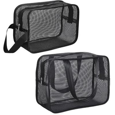 Woman Mesh Shower Caddy Tote Bag Cosmetic Storage Bag Multifunctional Shower Bag Large Capacity Portable Toiletry Organizer Fitness Swimming Handbag