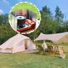 Outdoor Camping Folding Wind Deflector, Durable Aluminum Material, for Hiking, Picnics, Camping - Essential Accessory for Outdoor Cooking and Picnics