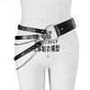 Chic Lady Club Belt Rivet Decorative Adjustable Stage Show Women Fashion Belly Belt Chain Street Style Belt With Chain Gothic