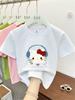 Kids Summer Cotton Cartoon T Shirt Loose Short Sleeve Round Neck Top For Boys And Girls